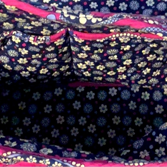 Vera Bradley large messenger bag in retired Boysenberry pattern. - Picture 4 of 5